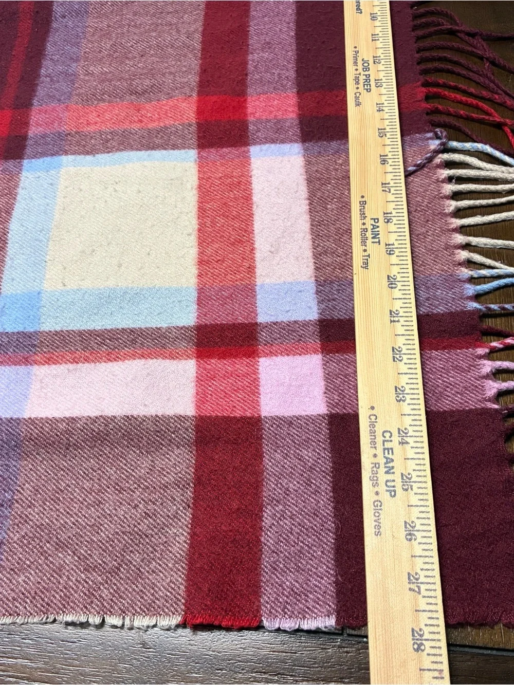 2 MNG + H&M  Unisex Oversized Plaid Blanket Scarf Soft Winter Shawl Wrap Fringe